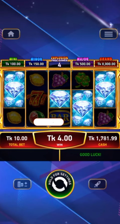 Casino interface screenshot 3